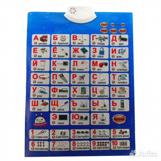 Плакат азбука озвученный