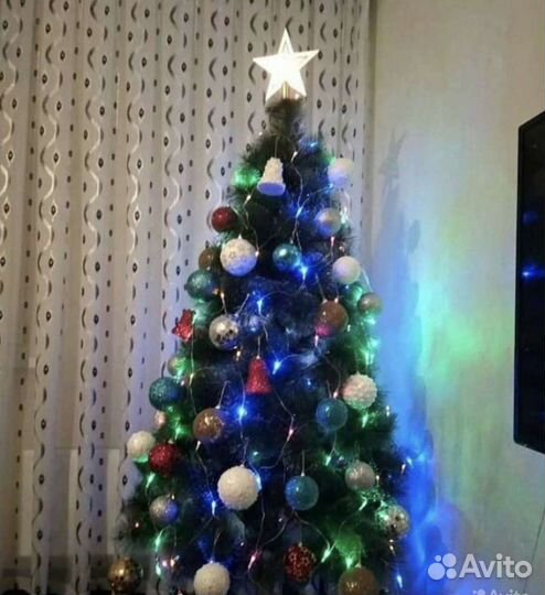 Елка искусственная сосна пушистая новогодняя