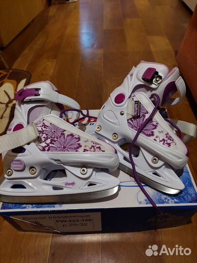Коньки детские раздвижные 29-32р