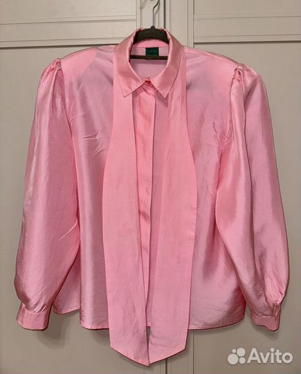 Блузка розовая 48 размер 100% шелк, Голландия
