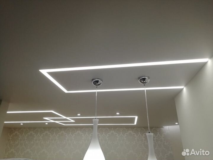 Натяжные потолки установка