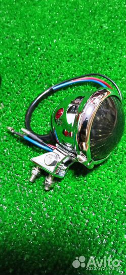 Мото стоп/габарит из металла. На боббер чоппер