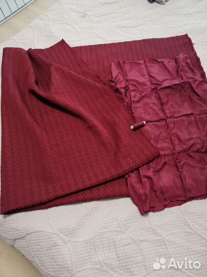 Ткань для шитья жаккард бордовый 145*145