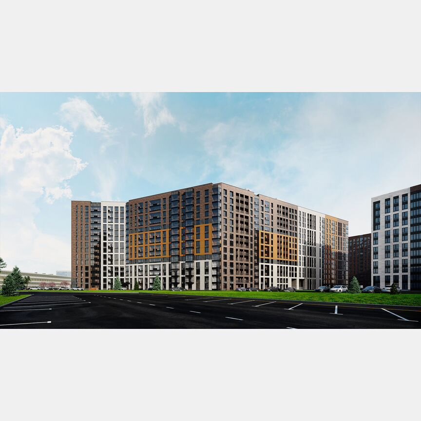 2-к. квартира, 68,7 м², 2/16 эт.