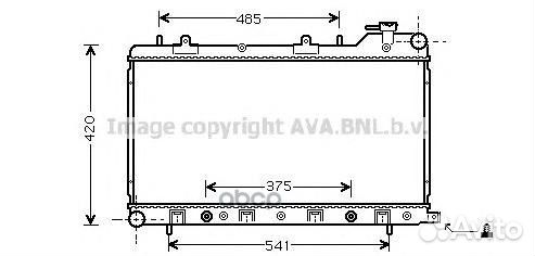 Радиатор subaru forester 1.6-2.0 97-02 SU2046 Ava