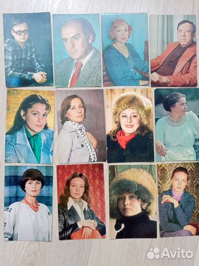 Фотооткрытки артисты советского кино