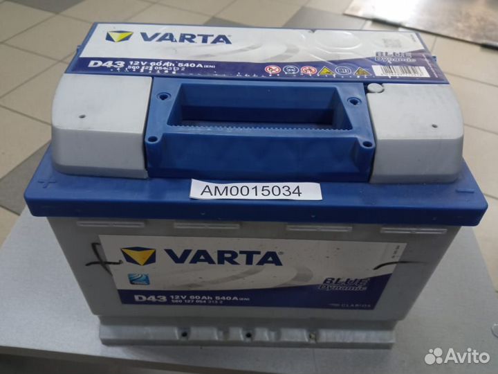 АКБ 60А L+ Евро - 540А varta BD /кл.станд/6ст/2