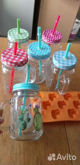 Набор баночек для коктейля, силиконовая форма для