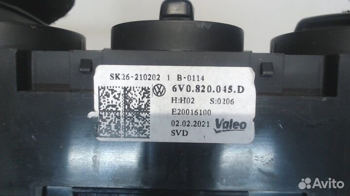 Переключатель отопителя Skoda Fabia, 2021