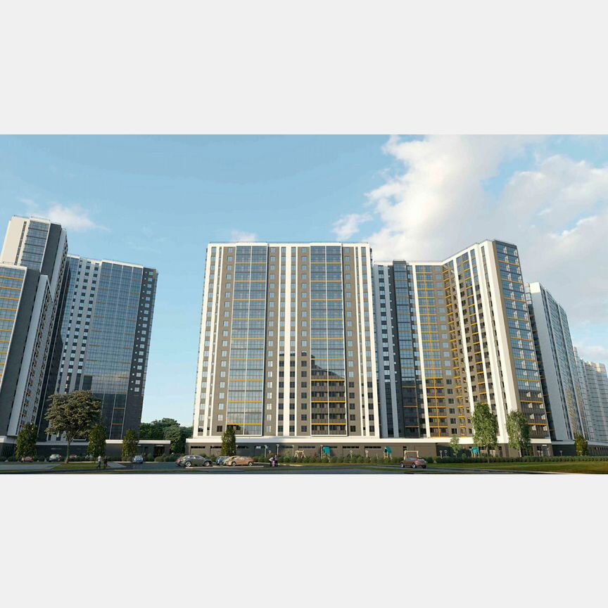 1-к. квартира, 37 м², 2/16 эт.