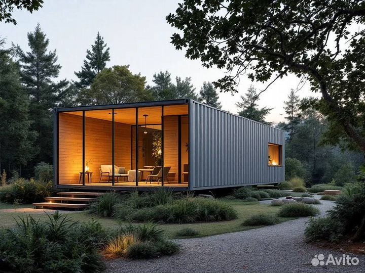 Модульный дом из морских контейнеров под ключ