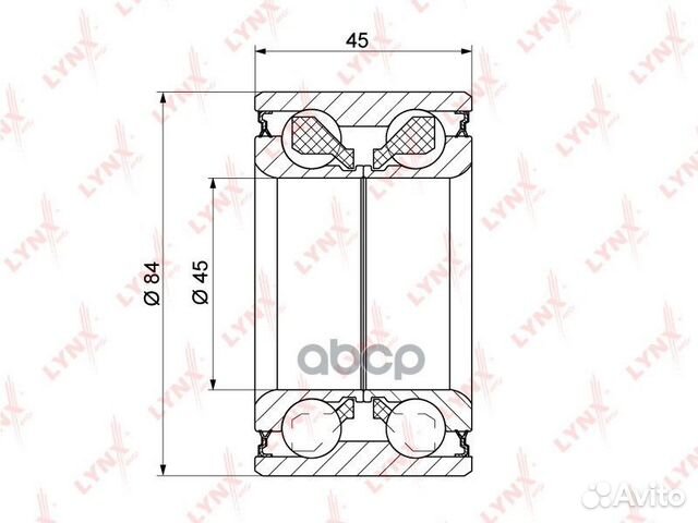 Комплект подшипника ступицы колеса перед WB