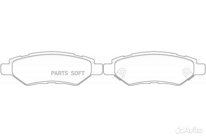 Nibk PN51007 Колодки торм. зад