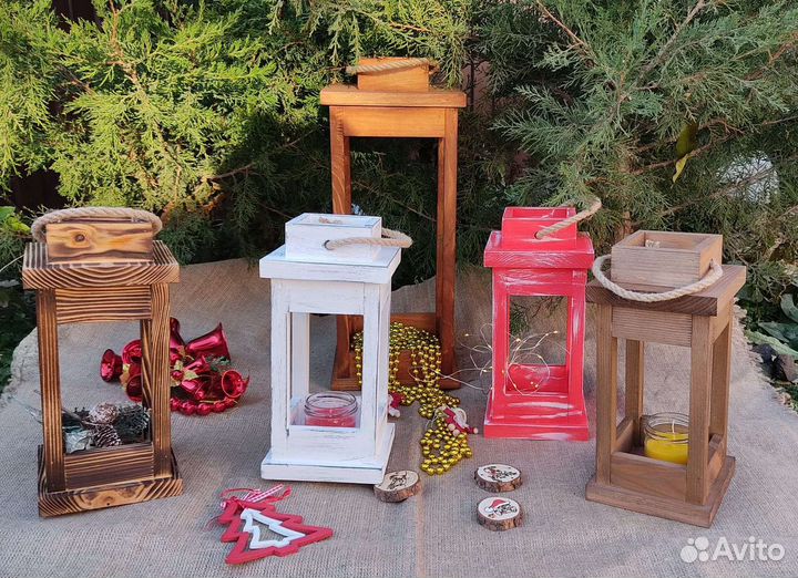 Фонарик деревянный