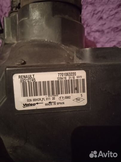 Фары на renault megane 2