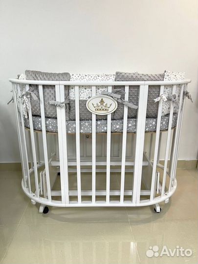 Детская кровать для новорожденных. Трансформер 7в1