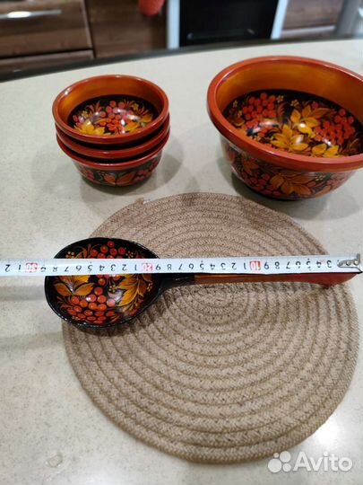 Посуда из дерева Хохлома