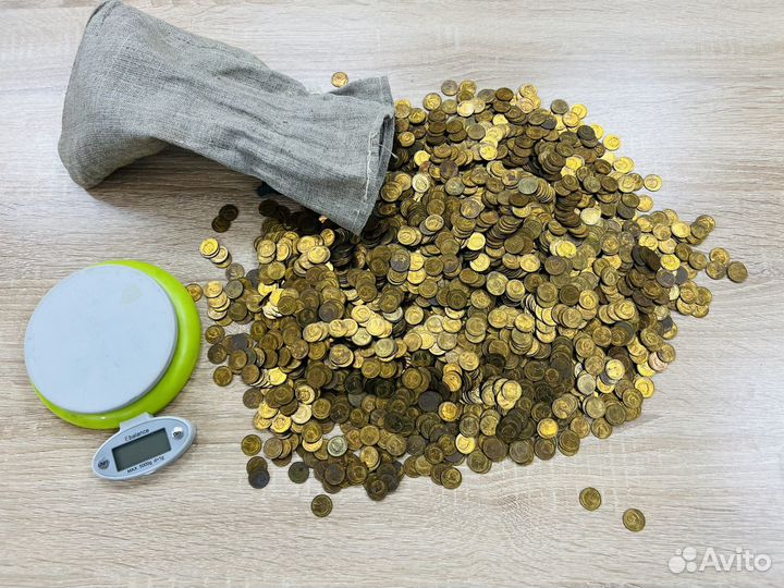 Монета 1 копейка 1991 года 3,5 кг. Из Мешка