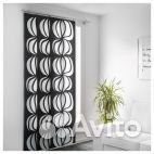 Гардина узкая Улла-стина Икеа и держатель к ней