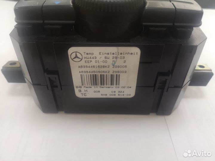 Блок управления климатической установкой Mercedes-Benz V-Class/Vito/Viano