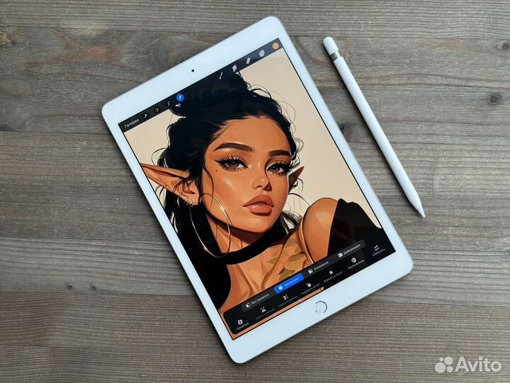 iPad 7 2019 32GB Silver + Pencil 1 + Procreate