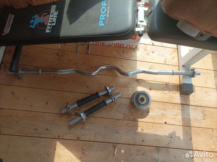 Штанга грифы скамейка бу