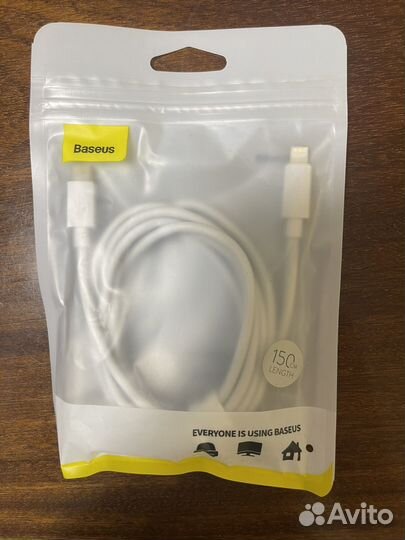 Кабель Baseus Type-C - Lightning 1,5m Белый