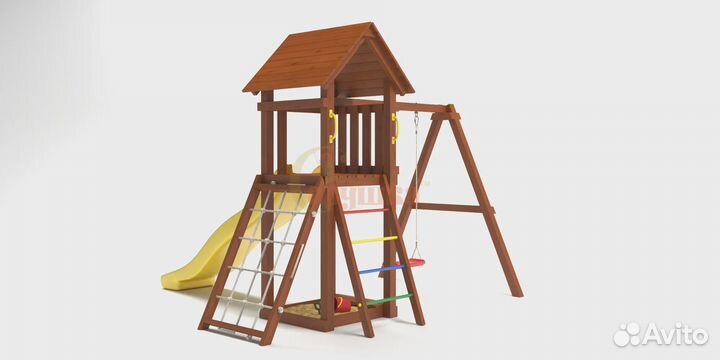 Детская площадка Савушка Мастер 7 (Махагон)