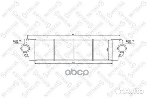 Интеркулер VW T5 1.9TDi/2.5TDi 03 1040078SX