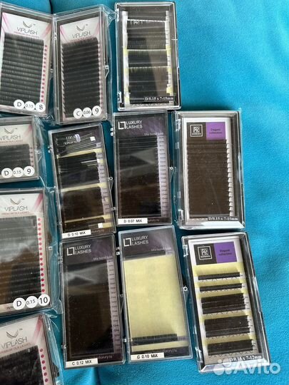 Ресницы для наращивания barbara, viplesh, lux