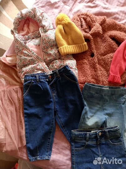 Вещи пакетом 86 92 на девочку Zara hm
