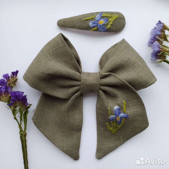 Набор бант и заколка