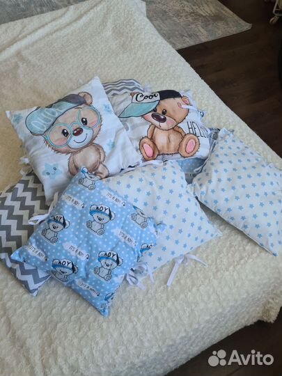 Бортики в кроватку для новорожденных