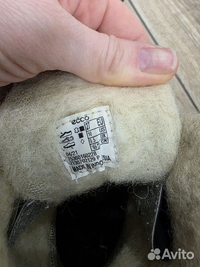 Сапоги зимние детские 27 размер ecco