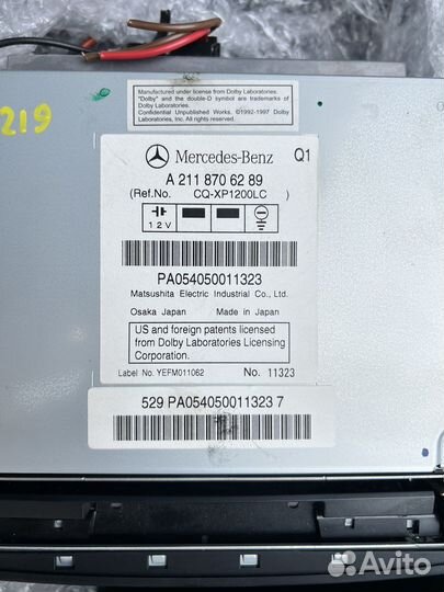 Магнитофон Mercedes Benz CLS w219