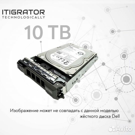 Жесткий диск Dell 10TB 12Gb/S 7.2K 3.5