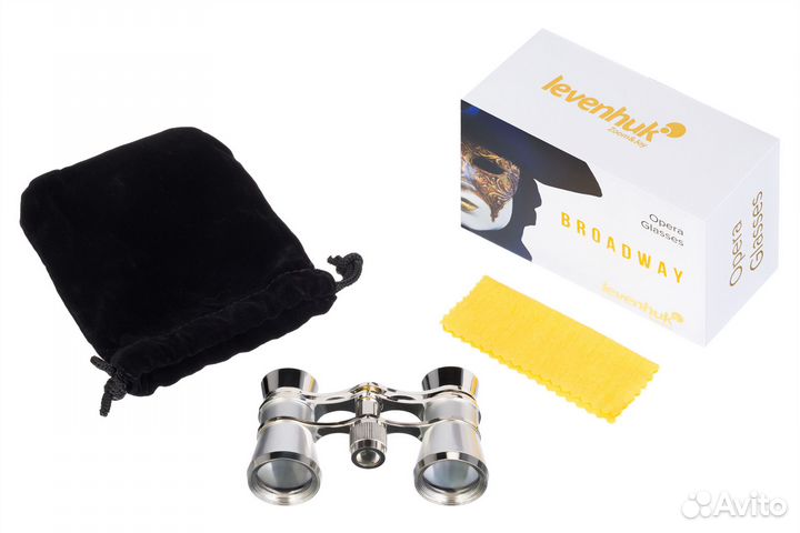 Театральный бинокль Levenhuk Broadway 325B, сереб