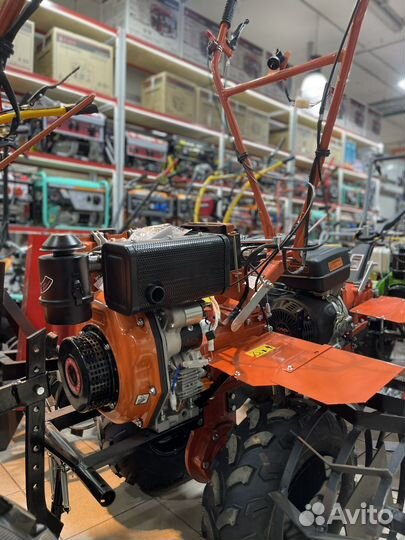 Тяжелый дизельный мотоблок 12лс