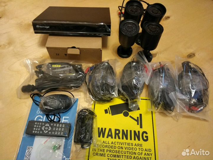 Комплект видеонаблюдения, продажа и монтаж. видеок