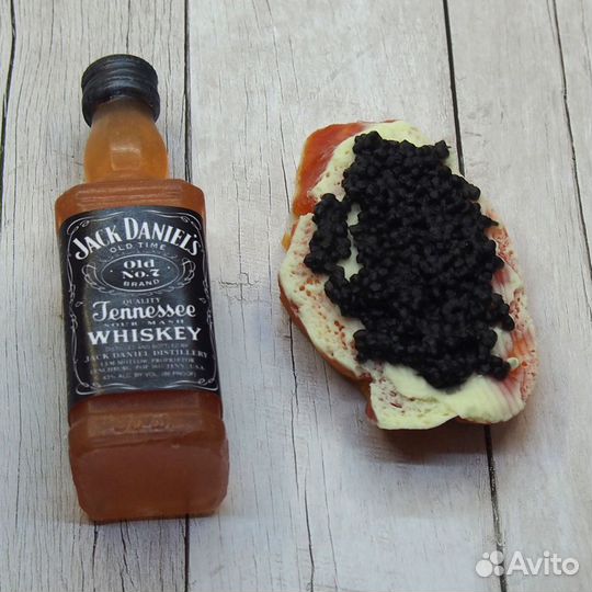 Вкусные мыльные наборы. Виски и бутерброд с икрой