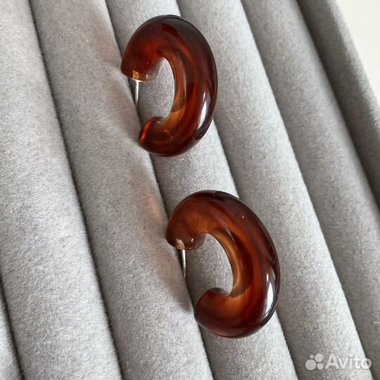 Серьги акрил стильные