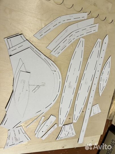 Трафареты лекала из картона