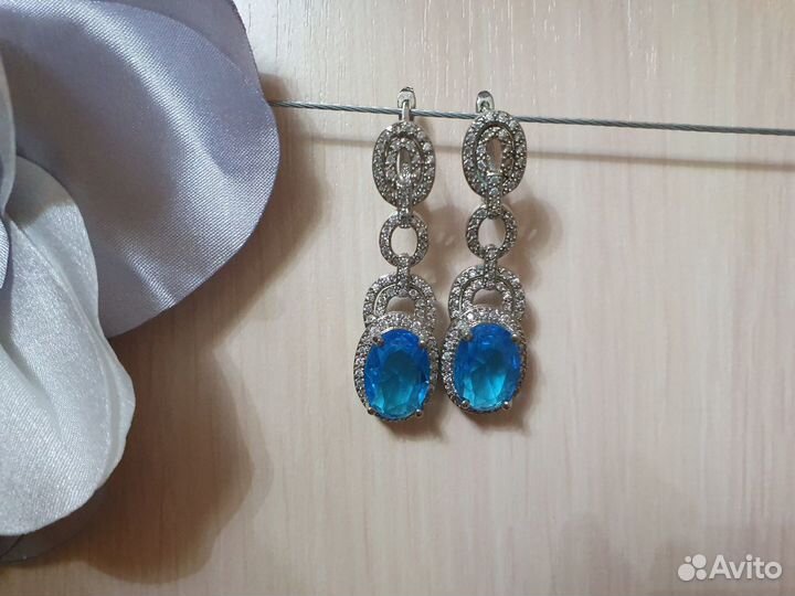 Серьги серебро