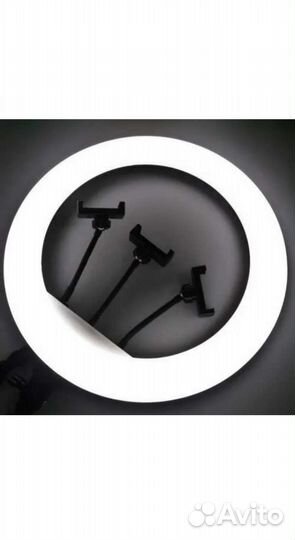 Кольцевая лампа 45 см со штативом новая