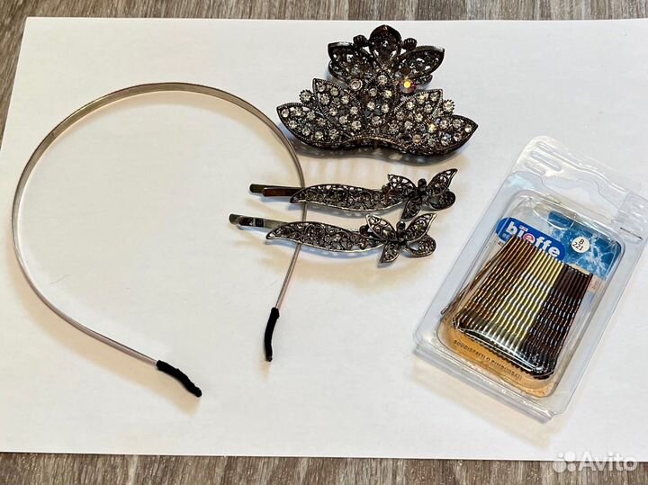Заколки шпильки краб ободок для волос