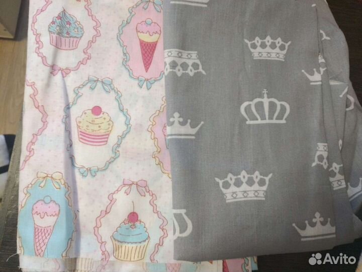 Ткани лоскут, обрезки ткани, сатин, поплин, бязь