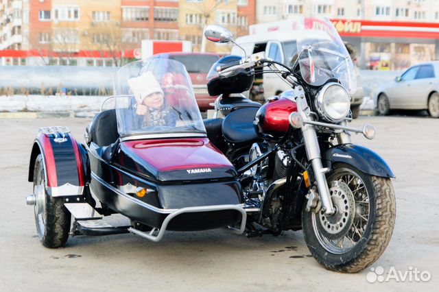 Yamaha Drag Star 1100 с коляской
