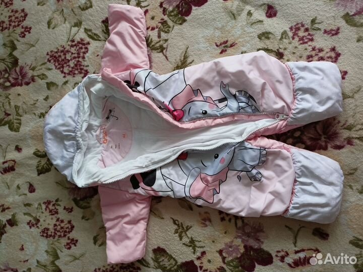 Конверт на выписку зимний для девочки