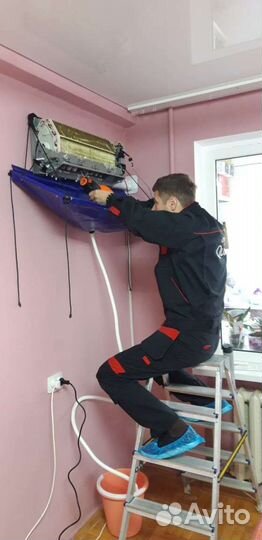 Чистка Т/О кондиционера,обслуживание сплит систем