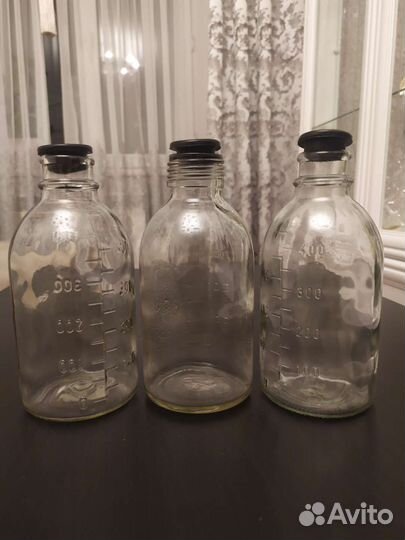 Бутылки стеклянные медицинские